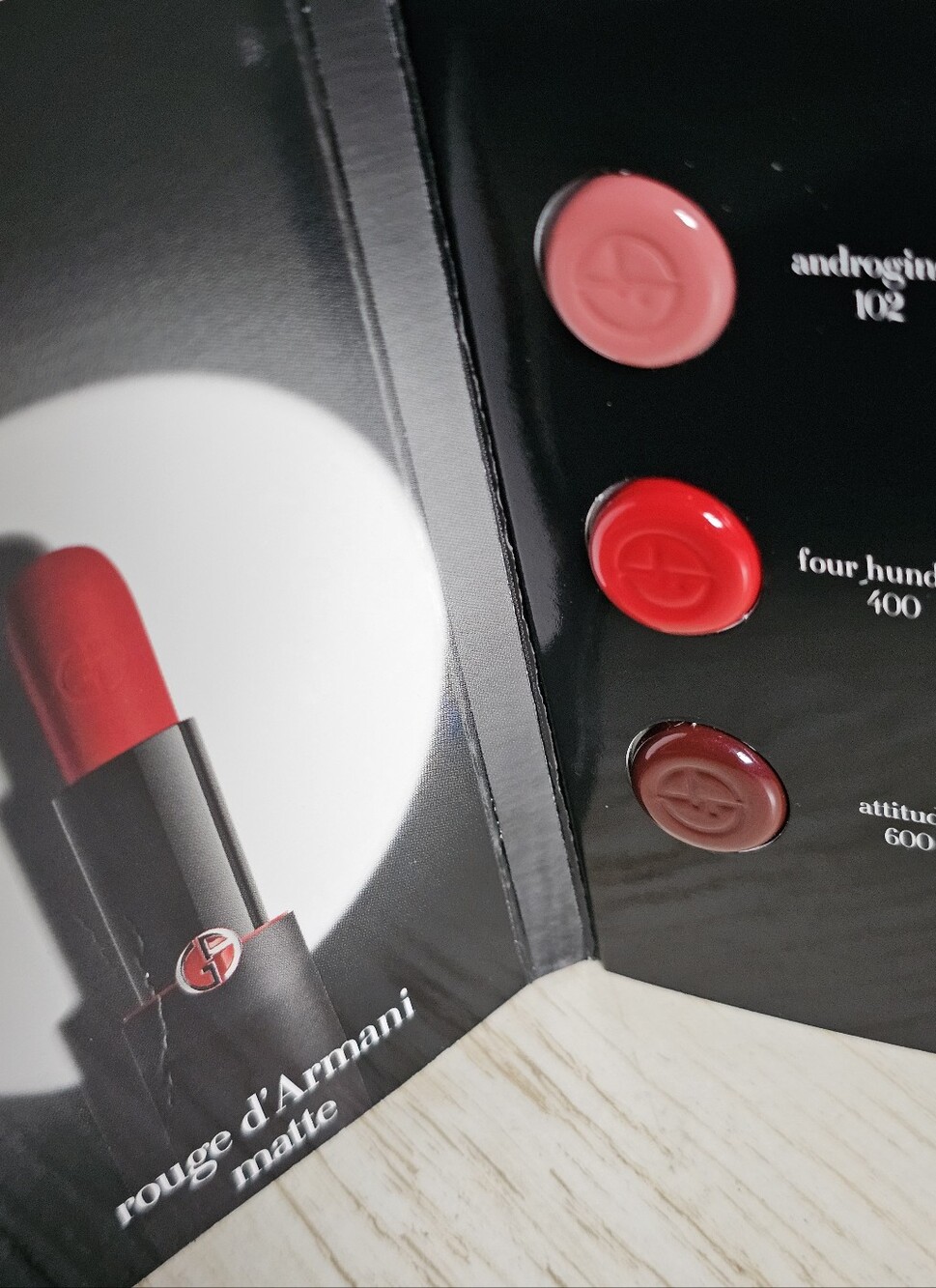 Giorgio Armani Rouge d'Armani Matte Lipstick Sample Pack